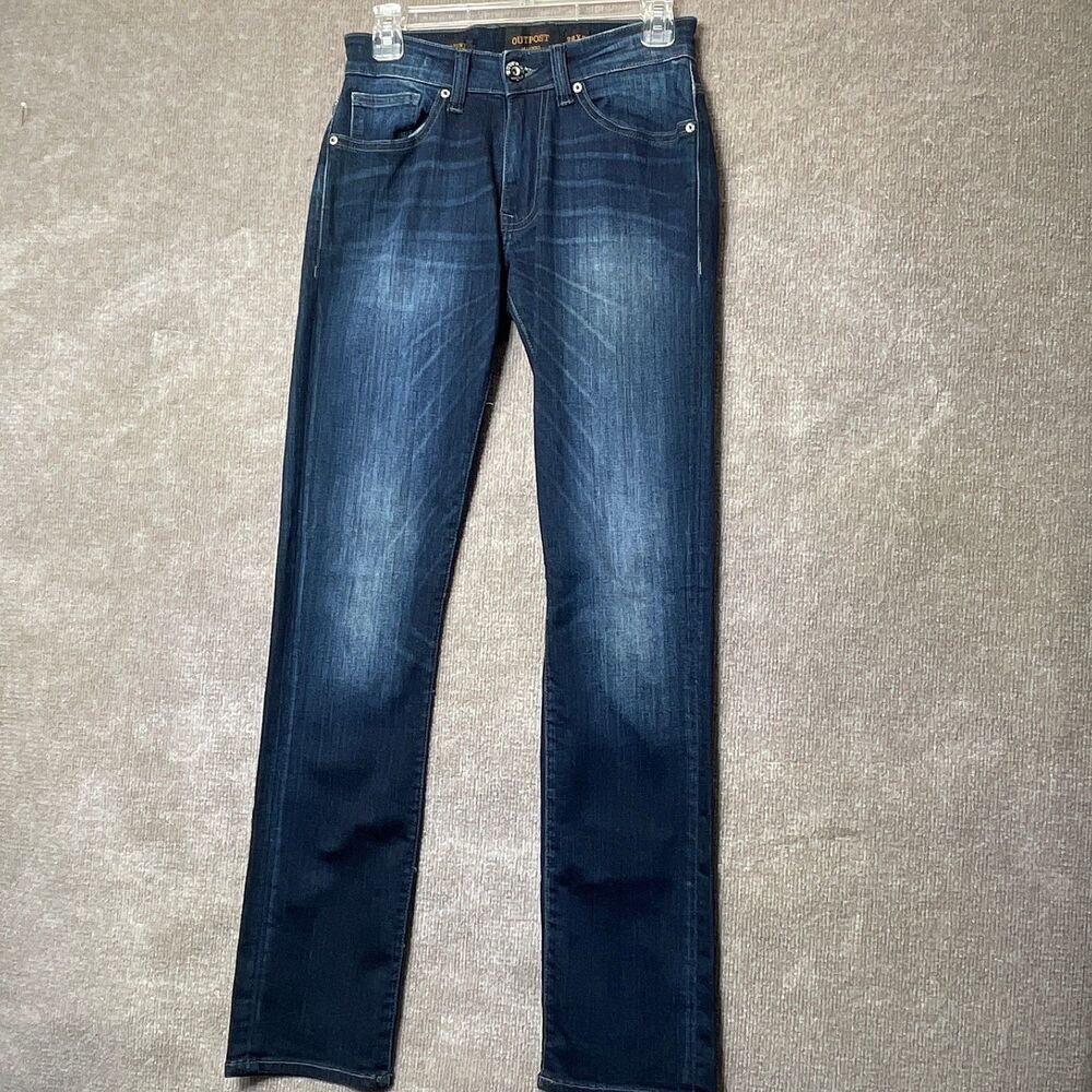 Outpost Makers Jeans Men 28x32 Dark Wash Slim Straight Minimalist Classic Preppy